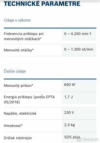 Vŕtacie kladivo BOSCH - 6