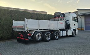 8786 - Scania R580 - 8x4 – Valník/Sklápěč + HR-HIAB XS 377 E - 6