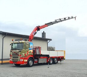 8669 - Scania R500 V8 - 6x2 - Valník + HR-HMF 3220 K7+1 – EU - 6