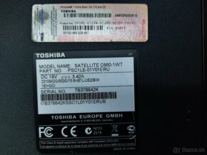 Náhradné diely pre TOSHIBA Satellite C660-1WT - 6