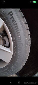 Škoda originálne ALU disky 5x112 + letné pneu 205/55 R16 - 6