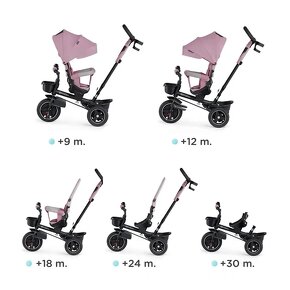 KINDERKRAFT SELECT Trojkolka Spinstep Pink, Premium 5 v 1 - 6