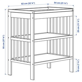 IKEA Detská postieľka SNIGLAR a Prebaľovací stôl GULLIVER na - 6