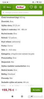 Detský bicykel Volare Cruiser veľkosť 12 na 3-4 roky - 6