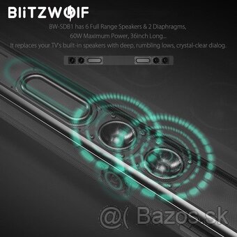 Blitzwolf Pro TV soundbar  - nový a zabalený - 7