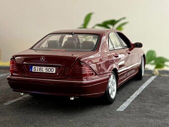 1:18 Mercedes-Benz S-Class (W220) - Burgundy - MAISTO - 7