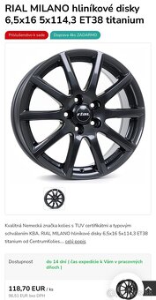 PNEU 195/50 R16 & DISKY 5x114,3 R16 - 7