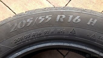 ZIMNÉ 205/55 R16 91H  4 ks MATADOR 6 mm a 4 ks BARUM 5-5,5mm - 7