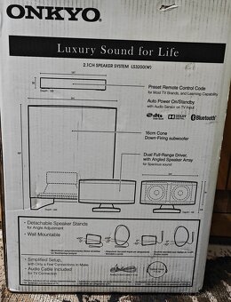 Onkyo 2.1 DTS Dolby digital bluetooth nové - 7