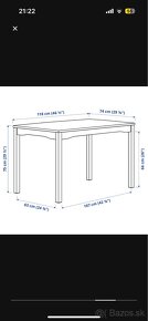 Jedalensky set stol + 4 stolicky - 7