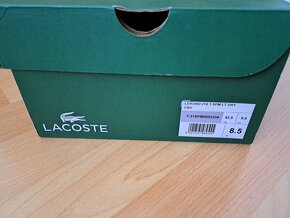 Predám nové tenisky Lacoste Lerond 216 vel.42,5 (8,5) - 7