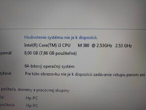 predám HP elitebook / 8gb ram/ Intel core i3/ 256gb ssd disk - 7