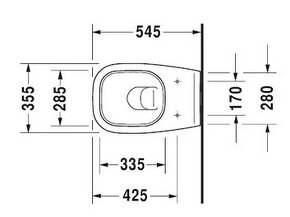 Predam zavesne WC Duravit D-Code - 7