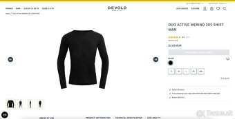 Zánovné merino tričko Devold Duo Active Shirt Man - 7