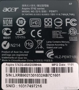 Acer Aspire 5742G - 7