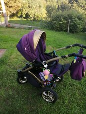 SET Kočík Baby lux  de luxe purple 3v1+golfac - 7