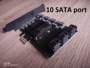 10 / 20 portová SATA III PCI Express karta - 7