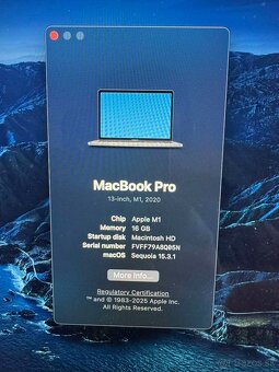 MacBook Pro 13" M1 (2020) – 16GB RAM, 256GB SSD - 7