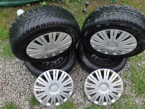 Predám Plechové disky na Zimných Pneu 195/65R15 5x112 - 7