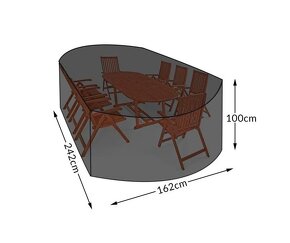 Drevená záhradná zostava Boston 1 + 6 a kryt na zostavu - 7