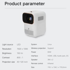 Full HD projektor Xiaomi Xming Q1 SE - 7