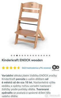 PREDÁM Kvalitnú detskú stoličku KINDERKRAFT - 7