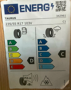 Zimné PENU - Taurus 235/55 R17 103V na diskoch - 7