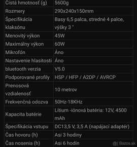 Reproduktor s mikrofónmi  +bluetooth+ USB +2x mikrofóny - 7