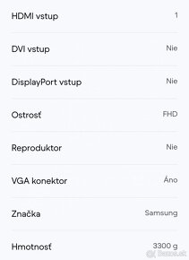 Predám monitor Samsung - 7