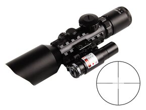 Optický zameriavač LS3-10x42E Puškohľad s červeným laserom - 7