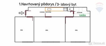 PREDAJ: Priestranný 2 - izbový byt, Nám. Biely Kríž, Nové Me - 7