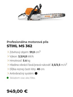 Motorová píla STIHL MS362 - 7