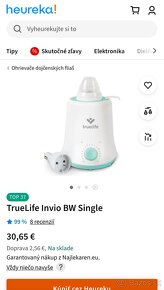 TRUELIFE Invio BW single elektrický ohrievač dojčenských fli - 7