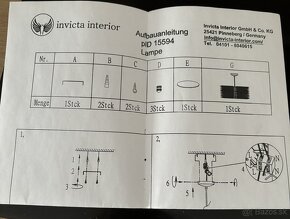 POSLEDNÁ ŠANCA - Dizajnová stropná lampa Invicta Interior - 7