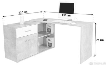 Predám rohovy pisaci stol - 7