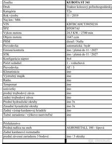 Kubota ST 341 traktor malotraktor - 7