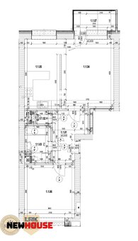 Nový 2-izbový byt (B1-59m²) s balkónom v blízkosti centra me - 7