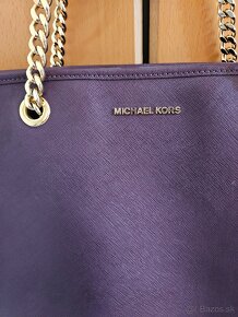 MICHAEL KORS SHOPPER AUBERGINE KABELKA - 7