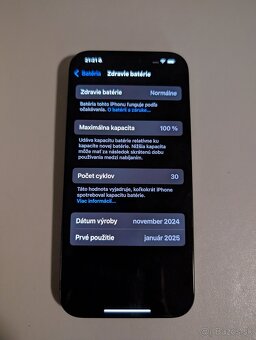 Predám iPhone 16 Pro Max 256GB Black Titanium - 7