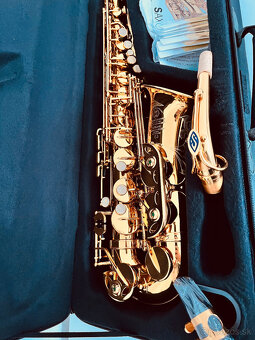 Predám nový alt saxofón kópia Selmer MARK VI- Kráľovská červ - 7