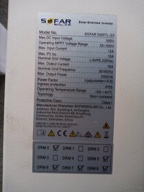 Solarny menic SOFAR SOLAR 3,3kW 1 fazovy 16A - 7