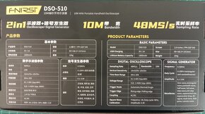 Osciloskop Fnirsi DSO-510 do 10MHz - 48MS/s s generátorom. - 7