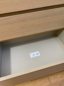 Hnedá komoda s 3 zásuvkami (MALM IKEA) - 7