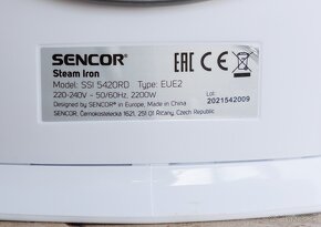 Naparovacia žehlička Sencor 2200W - 7