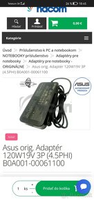 Na predaj AC adaptér Asus 19,5V 6,32A, A15-120P1A. - 7