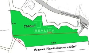 STAVEBNÝ POZEMOK PLEVNÍK-DRIENOVÉ 7822m2 - 7