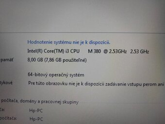 predám HP elitebook / 8gb ram/ Intel core i3/ 256gb ssd disk - 7