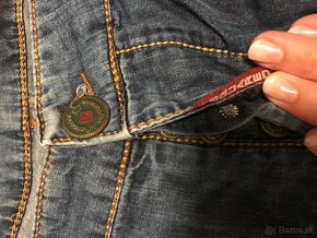 DSGUARED2 originál jeansove capri nohavice XL - 7