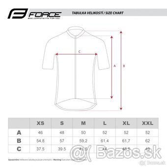 Dámsky cyklodres Force PURE krátky rukáv - 7