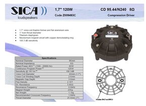 Predám Driver SICA CD95.44/N240  60W AES - 7